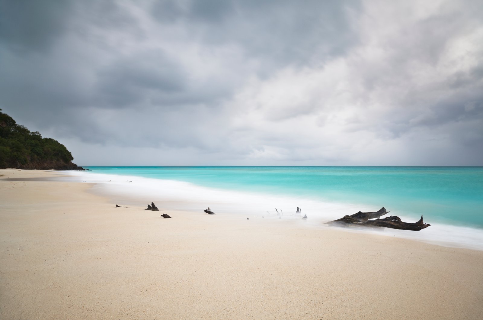 Grüne Landschaft Sansibar Regenzeit